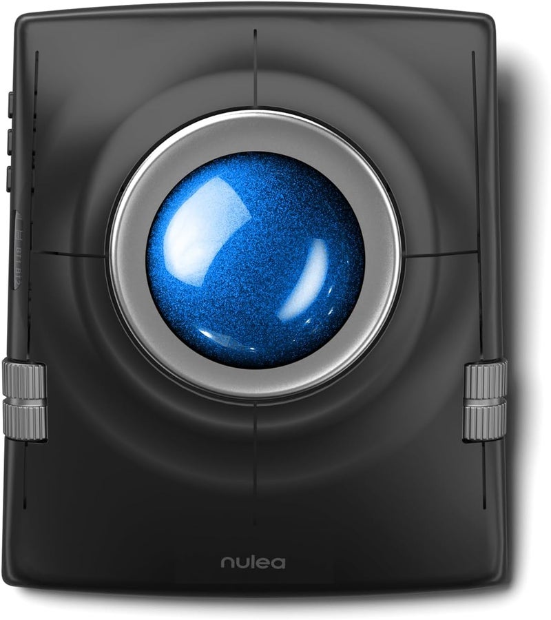 Nulea Wireless Trackball Mouse, Ergonomic 55mm Trackball, Adjustable DPI for Precise Control, Left or Right Hand Compatible, Rechargeable, Multi-Device Bluetooth & 2.4GHz for PC, Laptop, Mac(Blue) - Image 1